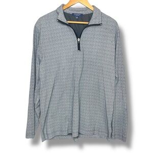 Britches Sport Long Sleeve 1/4 Zip Pullover Polo 100% Cotton Men’s Size Large